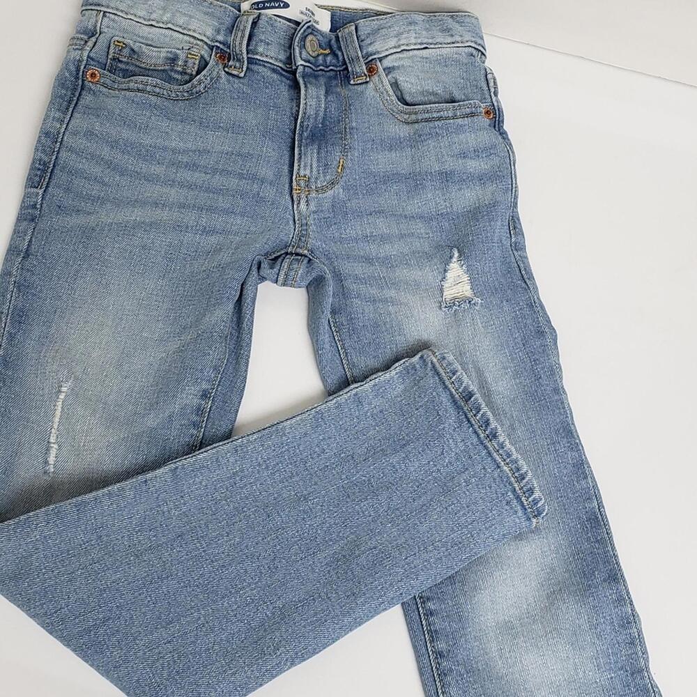 Old Navy Distressed Light Blue Jeans - Kids
